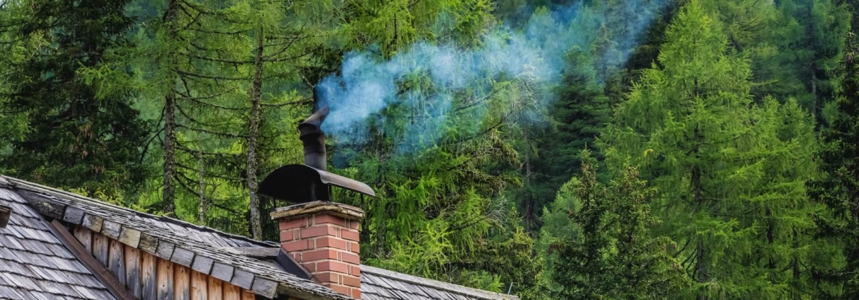 A properly maintained chimney working well done by a regular chimney cleaning professional.